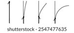 Zipper vector. Zipper vector set