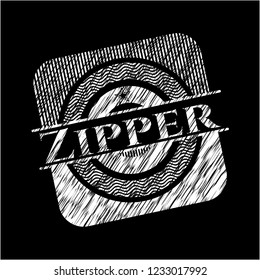 Zipper written on a chalkboard