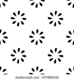 Zippers seamless pattern isolated on white background.