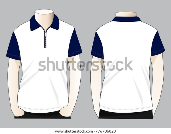 Download 29+ Mens Zip Neck Polo Shirts Mockup Back View Images ...