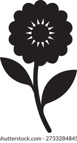 Zirconia Blom Flower Icon – Vector Illustration