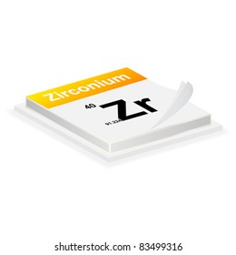 zirconium button