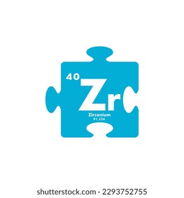 zirconium icon set. vector template illustration for web design