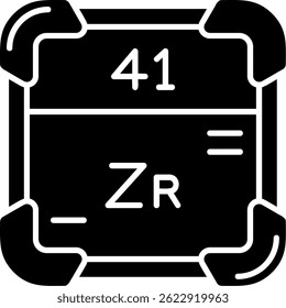 Zirconium Line vector Icon Design