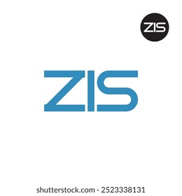 ZIS Logo Letter Monogram Design