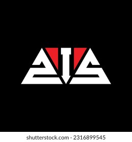 ZIS triangle letter logo design with triangle shape. ZIS triangle logo design monogram. ZIS triangle vector logo template with red color. ZIS triangular logo Simple, Elegant, and Luxurious