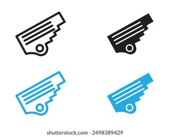 zither icon black and white vector outline sign