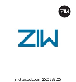 ZIW Logo Letter Monogram Design