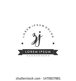 ZJ Initial beauty monogram logo vector