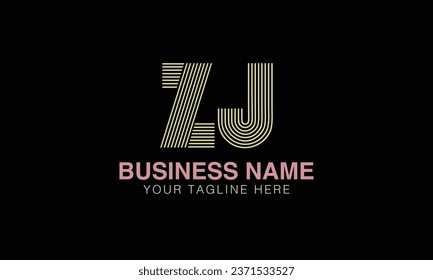 ZJ initial logo | initial based abstract modern minimal creative logo, vector template image. luxury logotype , real estate homie . typography . initials 