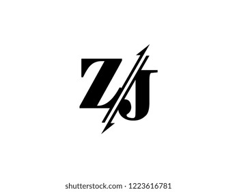 ZJ initials logo sliced