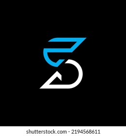 ZJ letter logo creative design with vector graphic, ZJ simple and modern logo.