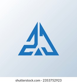 ZJ letter logo creative design. ZJ unique design.
