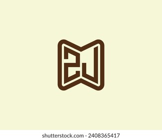 Plantilla de vector de diseño de logotipo ZJ