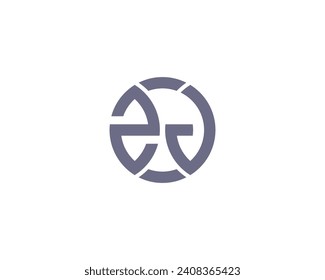 ZJ Logo design vector template
