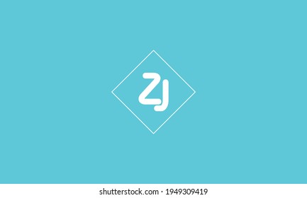 ZJ logo letter design on luxury background. JZ logo monogram initials letter concept