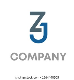 zj logo vector design template sign
