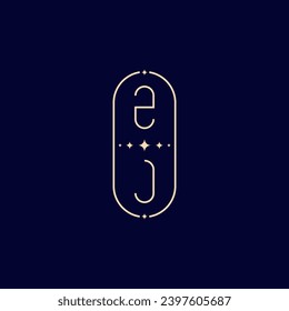 ZJ wedding lie monogram with high quality professional design that will print well across any print media