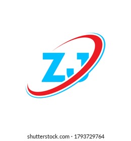 Zj Z J Letter Logo Design Stock Vector (Royalty Free) 1793729764 ...