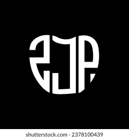 Diseño creativo del logo de la carta ZJP. Diseño único de ZJP.
