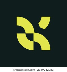ZK kreatives und modernes Vektorlogo-Design