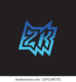 ZK initial inspiration logo design esport and gaming clan ideas