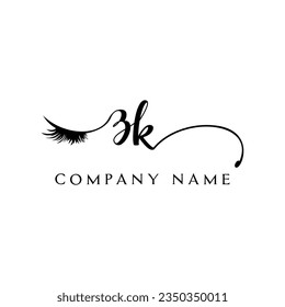 ZK Logo-Logo-Logo-Wimpernvektor