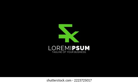 ZK, KZ, Z, K Letters Logo design Abstract Monogram vector