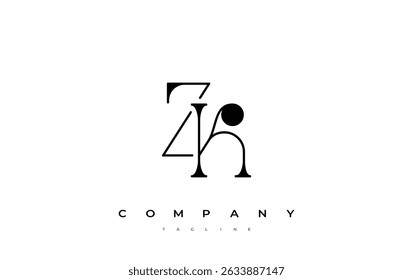 ZK Typography Logo Design. Stylish monogram design depiction featuring the letters Z and K combined in an artistic signature style, delivering a unique and creative visual representation.