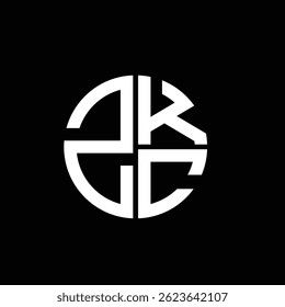 Logotipo ZKC Ícone ZKC vetor ZKC monograma ZKC Design de logotipo abstrato plano moderno único.
