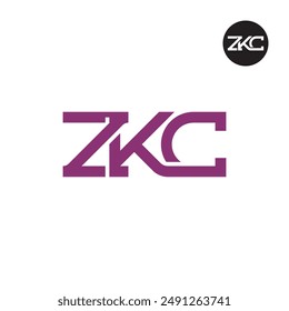 ZKC Logo Letter Monogram Design
