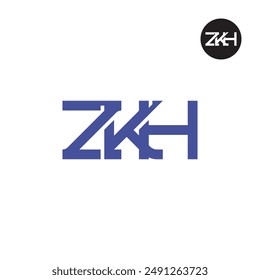 ZKH Logo Letra Monograma Diseño