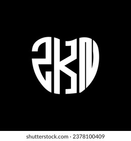 ZKN letter logo creative design. ZKN unique design.
