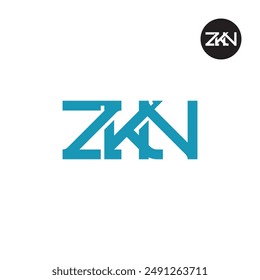 ZKN Logo Letter Monogram Design