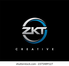 ZKT Letter Initial Logo Design Template Vector Illustration