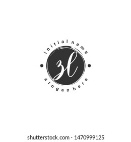 ZL Initial beauty monogram logo vector