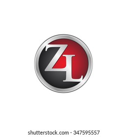 ZL initial circle logo red