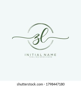 ZL Initiallogo für Handschrift