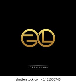 ZL initial letter linked circle capital monogram logo modern template