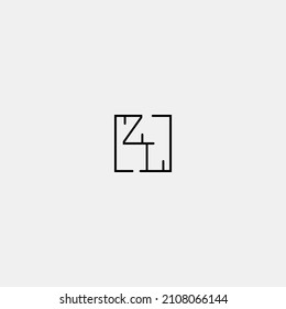 ZL-Logo-Erstausgabe in einem hochwertigen professionellen Design, das für Unternehmen am besten geeignet ist