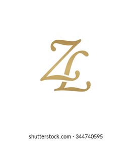 ZL initial monogram logo