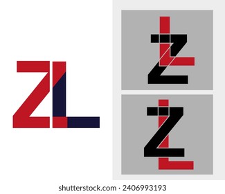 zl Letter Initial Logo Design Template Vector Illustration 2024