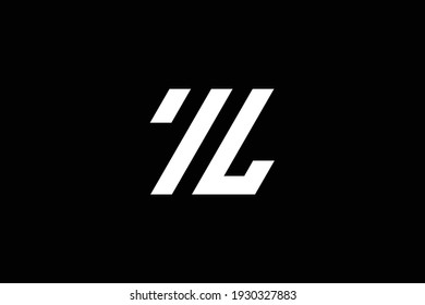 ZL letter logo design on luxury background. LZ monogram initials letter logo concept. ZL icon design. LZ elegant and Professional white color letter icon design on black background.