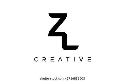 ZL Letter Monogram Logo for Modern Creative Brand Identity