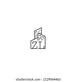 ZL line concept logo in high quality professional design that will be best for companies related to real estate