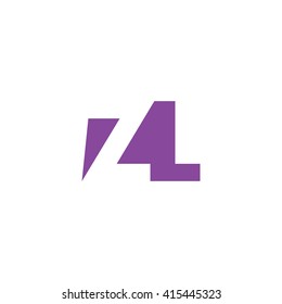 ZL Logo. Vector Graphic Branding Letter Element. White Background