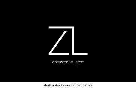 ZL, LZ, Z, L abstract letters logo monogram