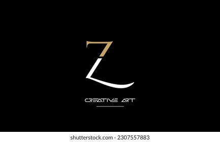 ZL, LZ, Z, L abstract letters logo monogram