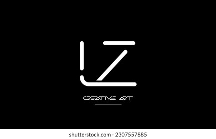 ZL, LZ, Z, L abstract letters logo monogram