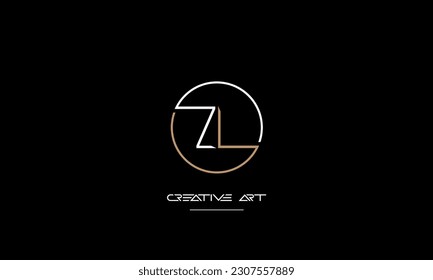 ZL, LZ, Z, L abstract letters logo monogram